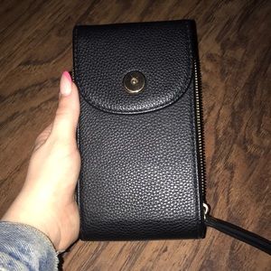 black leather wallet